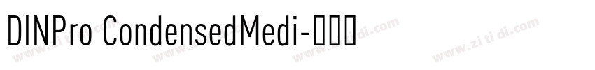 DINPro CondensedMedi字体转换